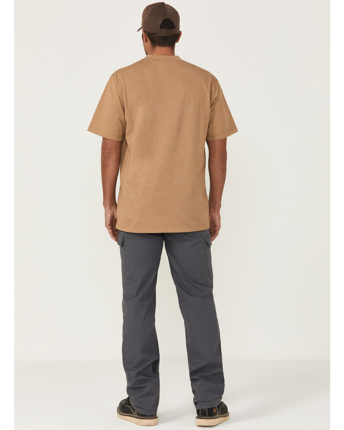 Image #3 - Hawx Men's Armstrong Cargo Ripstop Stretch Denim Work Pants, Charcoal, hi-res
