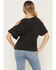 Image #4 - White Crow Women's Hang Tight Cold Shoulder Short Sleeve Graphic Tee, Black, hi-res