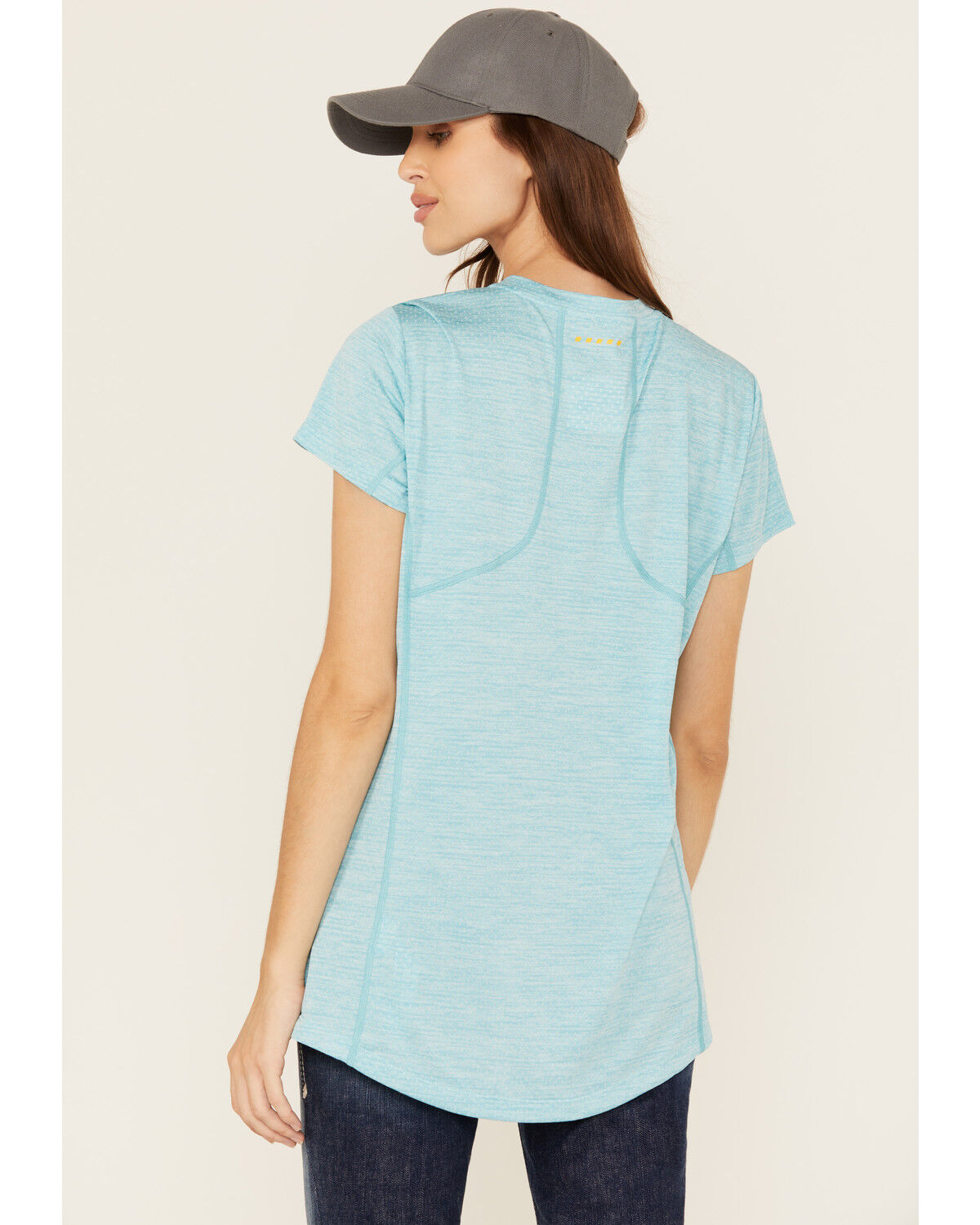 Image #4 - Ariat Women's Rebar Evolution Short Sleeve Work Tee, Blue, hi-res