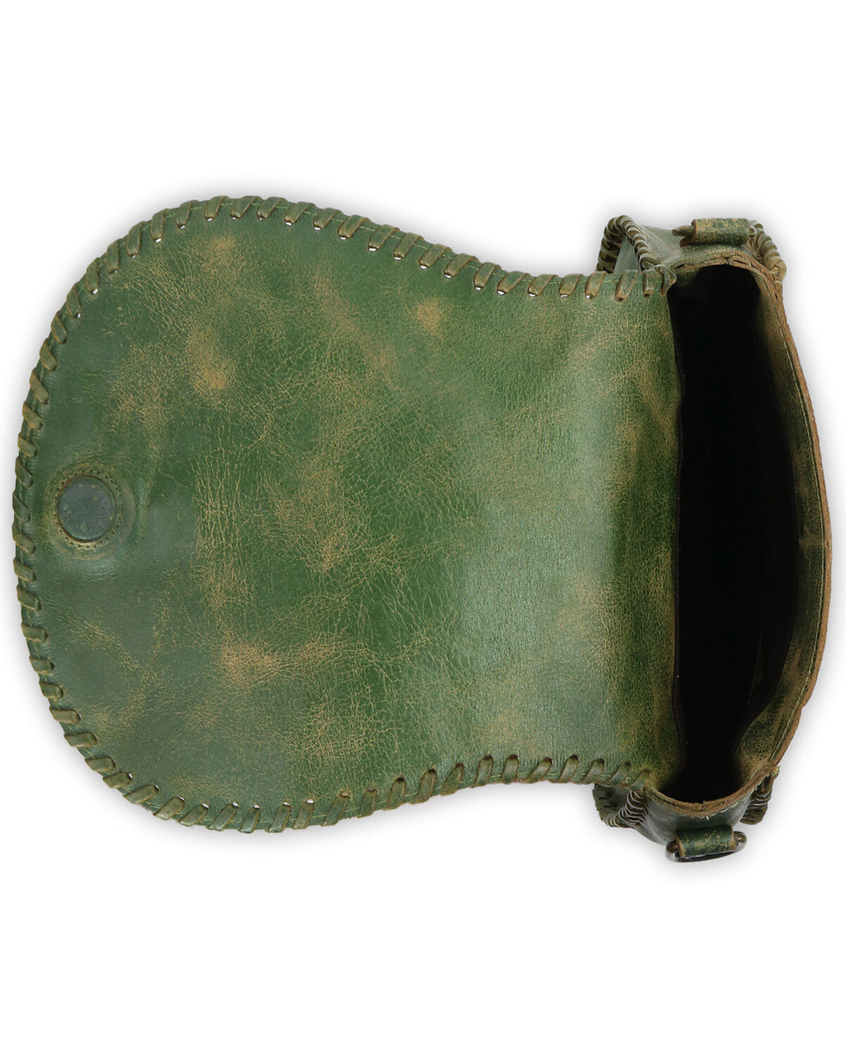 Image #4 - Bed Stu Women's Half Moon Crossbody Bag, Forest Green, hi-res