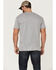 Cody James Men's Gun Scene Graphic Charcoal T-Shirt , Grey, hi-res