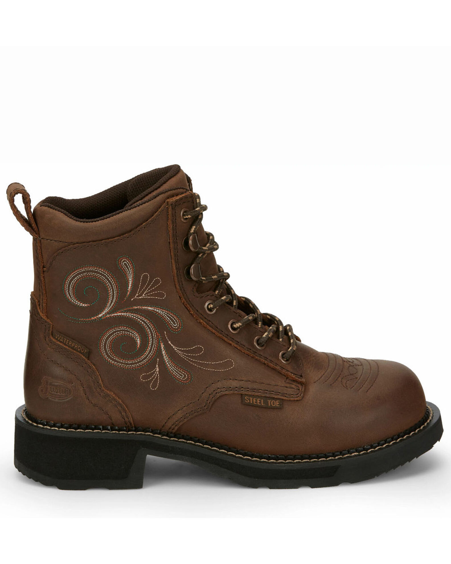 Womens justin steel toe boots new arrivals