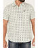 Image #3 - Brixton Men's Charter Geo Print Short Sleeve Stretch Button-Down Shirt, Light Grey, hi-res