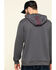 Image #2 - Hawx Men's Gray Tech Logo Hooded Work Sweatshirt - Tall, Dark Grey, hi-res