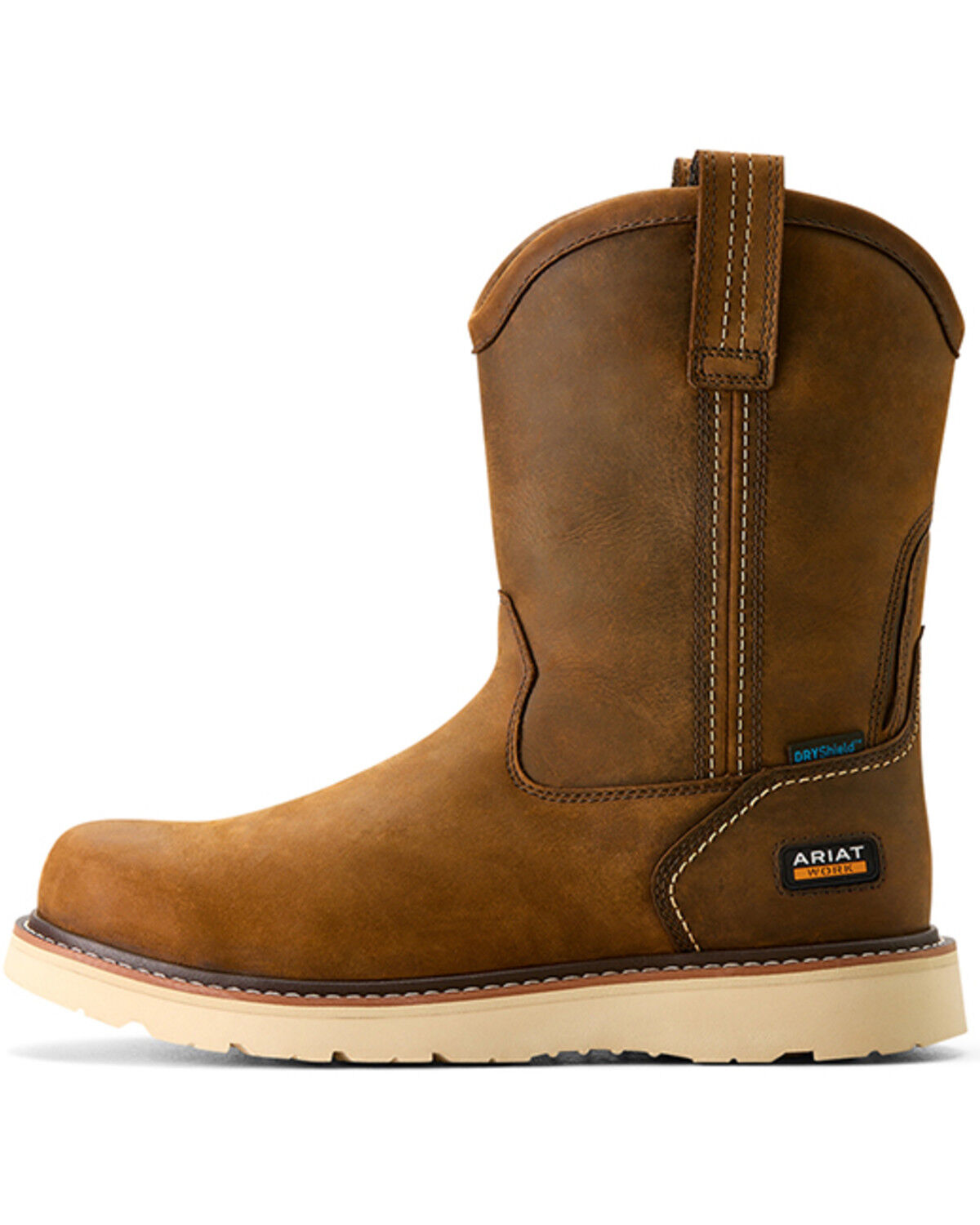 Image #2 - Ariat Men's 10" Rebar Wedge Pull-On Waterproof Work Boots - Soft Toe, , hi-res