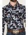 Image #3 - Panhandle Men's Vintage Patriotic Cowboy Long Sleeve Snap Western Shirt, Black, hi-res