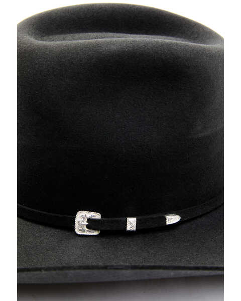 Image #2 - Serratelli Dallas 6X Felt Cowboy Hat , Charcoal, hi-res