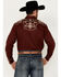 Image #4 - Rodeo Clothing Men's Embroidered Yoke Long Sleeve Pearl Snap Western Shirt, , hi-res