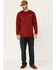 Image #2 - Hawx Men's FR Logo Graphic Long Sleeve Work T-Shirt , Red, hi-res