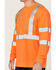Image #3 - Hawx Men's Hi-Vis Reflective Long Sleeve Work T-Shirt - Big, Orange, hi-res