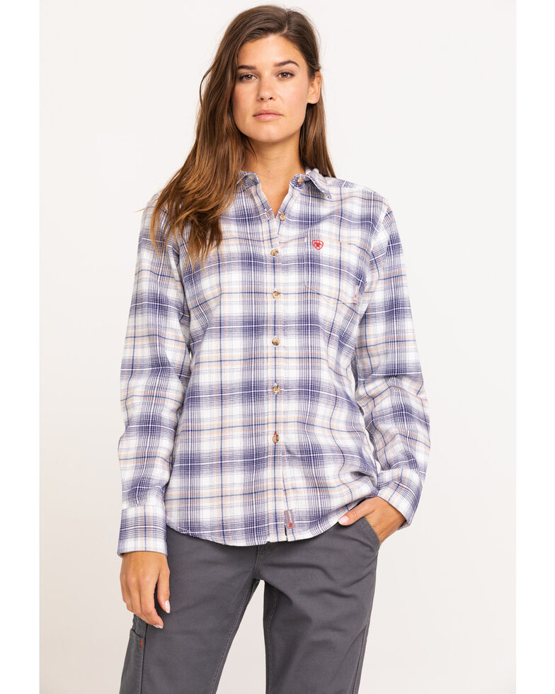 Ariat Women's Foraker Long Sleeve FR Work Shirt, Multi, hi-res