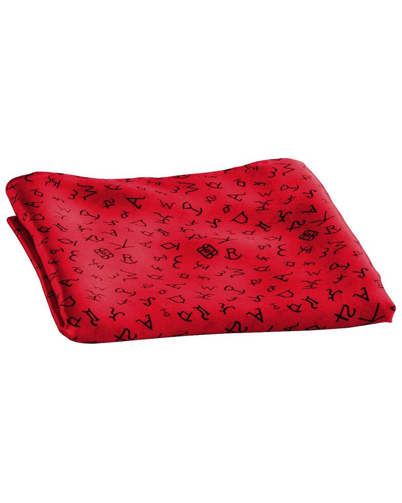 Red Branding Design Silk Wild Rag, Red, hi-res