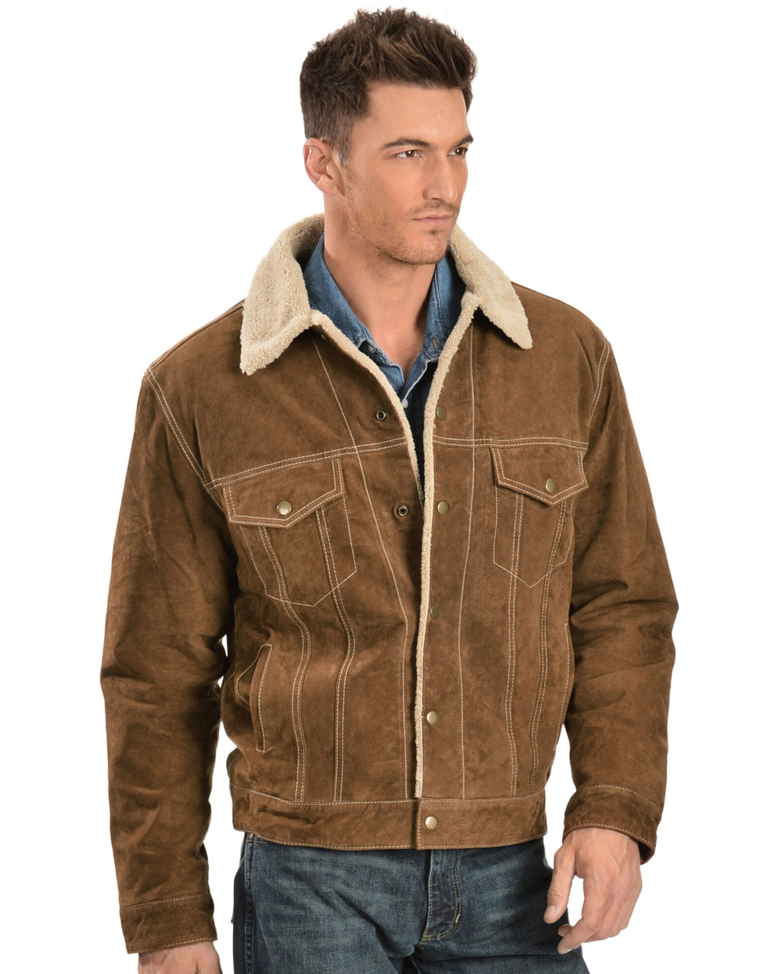 Scully Men s Sherpa Lined Boar Suede Jacket Country Outfitter