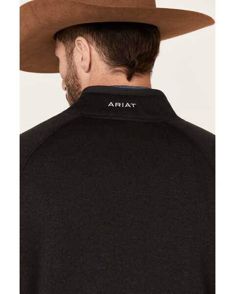 Image #5 - Ariat Men's Bluff Jersey Softshell Zip-Front Jacket , Black, hi-res