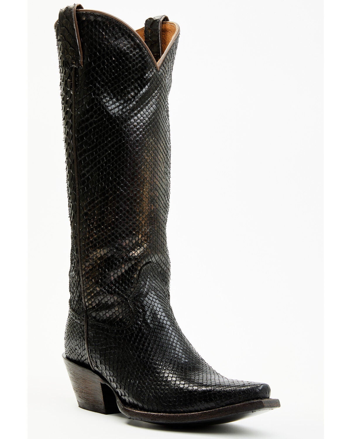 Idyllwind Women's Slay Exotic Python Tall Western Boots - Snip Toe, Black, hi-res