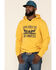 Levi's Men's Yolk Yellow Horses Graphic Hooded Sweatshirt , Yellow, hi-res