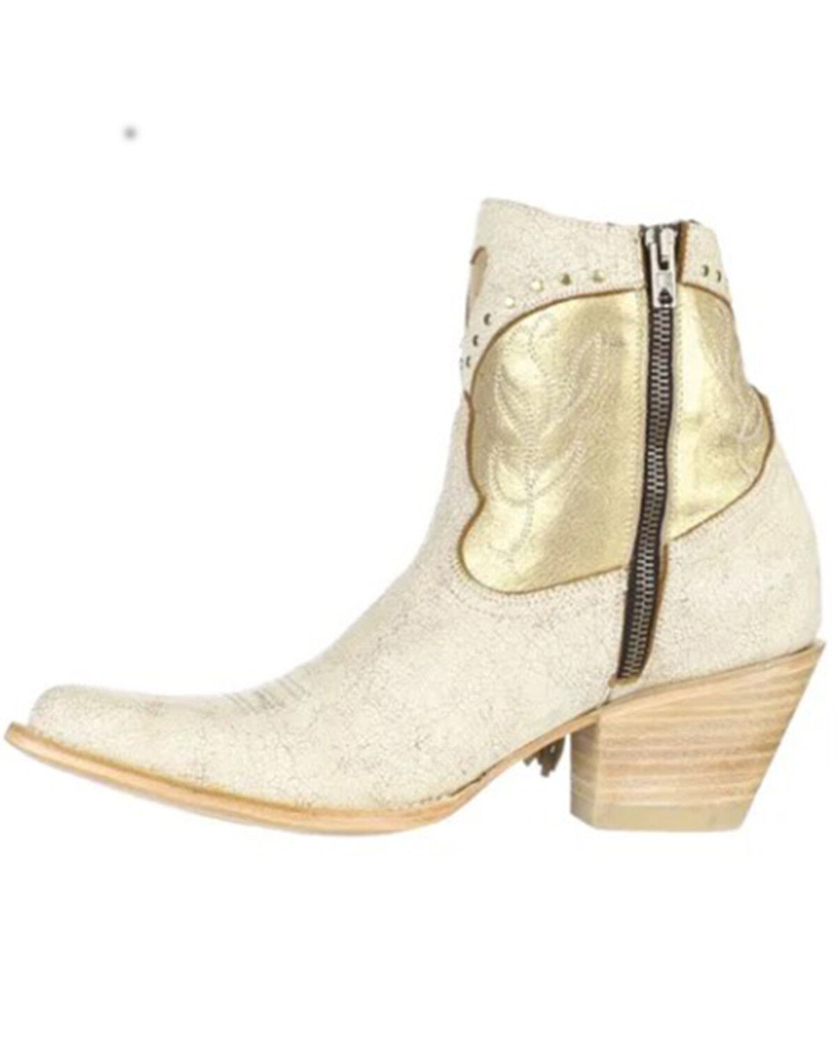 Image #3 - Yippie Ki Yay By Old Gringo Women's Leylani Western Fashion Booties - Snip Toe, Natural, hi-res