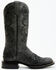 Image #2 - Shyanne Women's Lasy Western Boots - Broad Square Toe, Black, hi-res
