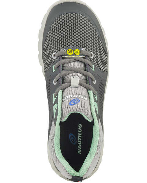 Image #6 - Nautilus Women's Zephyr Work Shoes - Composite Toe, Grey, hi-res
