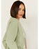 Image #2 - Youth in Revolt Women's Yellowstone Sweatshirt, Green, hi-res