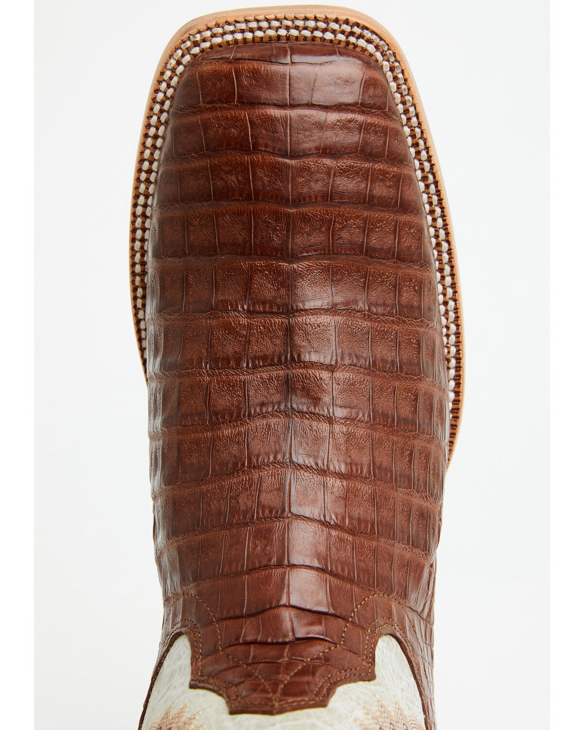 Image #6 - Ariat Men's Exotic Caiman Classic Callen Western Boots - Broad Square Toe, Brown, hi-res