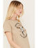 Image #2 - Changes Women's Yellowstone Dutton Ranch Short Sleeve Graphic Tee, Ivory, hi-res