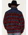 Image #4 - Ariat Men's Ocean Depths Southwestern Print Basis 2.0 1/4 Zip Front Fleece Pullover , Red, hi-res