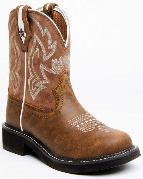 Image #1 - Shyanne Women's Fillies Marigold Western Boots - Round Toe , Brown, hi-res