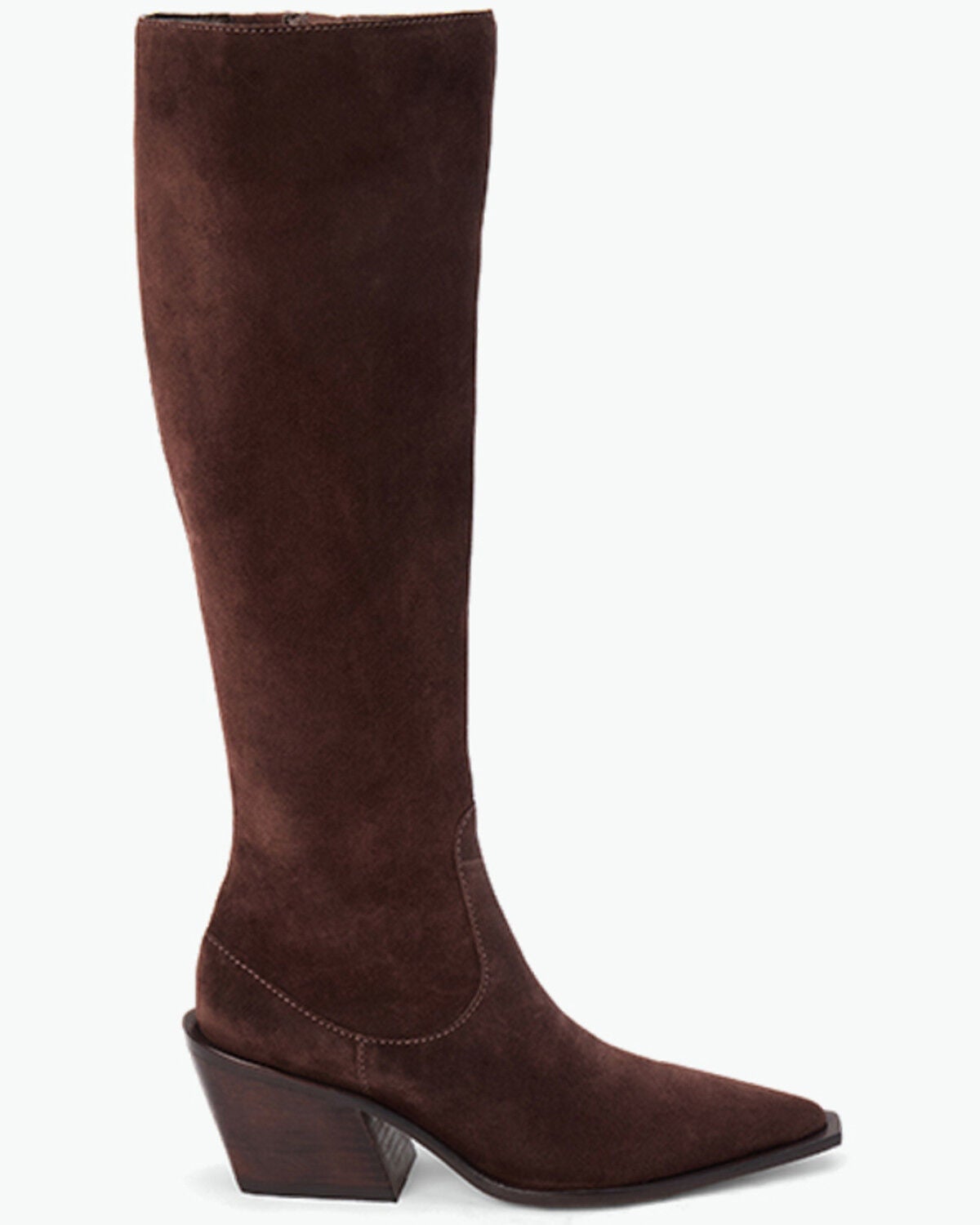 Image #2 - Matisse Women's Antony Tall Suede Fashion Boots - Snip Toe, Brown, hi-res