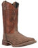Image #1 - Laredo Men's Tusk Western Performance Boots - Broad Square Toe, Beige/khaki, hi-res