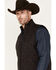 Image #2 - RANK 45® Men's Southwestern Print Softshell Vest, Chocolate, hi-res
