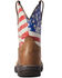 Image #3 - Ariat Women's Anthem Shortie Patriot Performance Western Boots - Broad Square Toe, Brown, hi-res