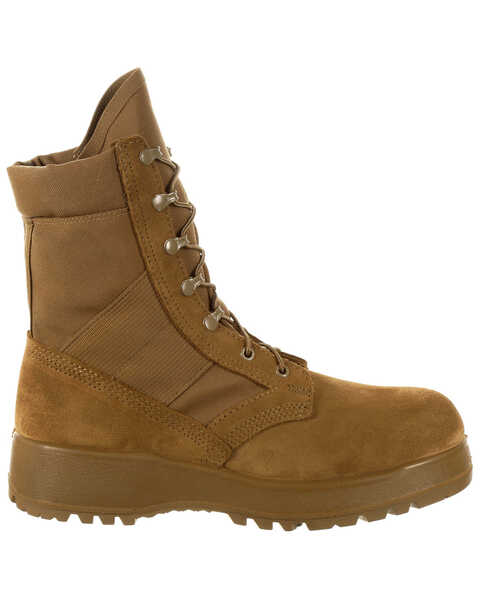 Rocky Men's Entry Level Hot Weather Military Boots - Round Toe, Taupe, hi-res