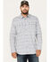 Image #1 - Moonshine Spirit Men's Island Time Floral Striped Long Sleeve Snap Western Shirt, Cream, hi-res