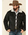 Image #1 - Cinch Men's Charcoal Corduroy Sherpa Trucker Jacket , , hi-res