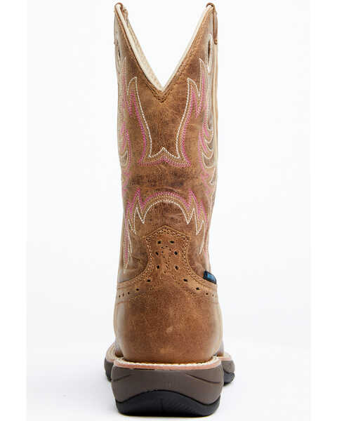 Image #5 - Shyanne Women's Xero Gravity Waterproof Lite Western Performance Boots - Broad Square Toe , Brown, hi-res