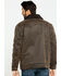 Image #2 - Cripple Creek Men's Enzyme Washed Storm Flap Sherpa Jacket, Chocolate, hi-res
