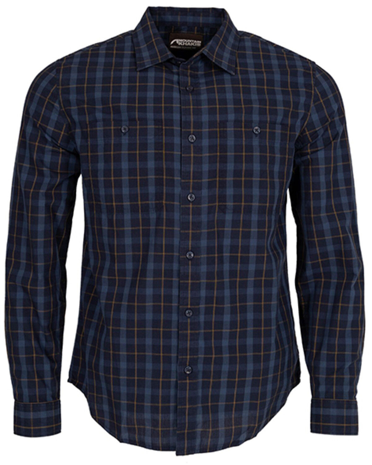 Image #1 - Mountain Khakis Men's Midtown Long Sleeve Woven Shirt, Navy, hi-res