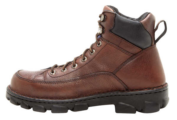 Image #3 - Georgia Boot Men's Eagle Light Wide Load Work Boots - Steel Toe, Dark Brown, hi-res