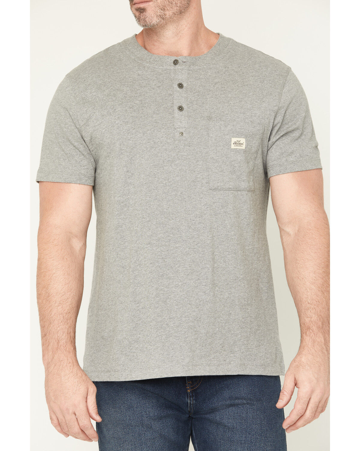 Image #3 - Thorogood Men's Vintage Wash Short Sleeve Pocket Work T-Shirt, Heather Grey, hi-res