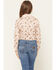 Image #4 - Cruel Girl Girls' Conversational Print Long Sleeve Snap Western Shirt, Pink, hi-res