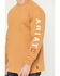Image #3 - Ariat Men's FR Roughneck Skull Logo Long Sleeve Graphic Work Shirt, Mustard, hi-res