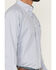 Image #2 - Ariat Men's Danny Wrinkle Free Geo Print Long Sleeve Button-Down Western Shirt, Blue, hi-res
