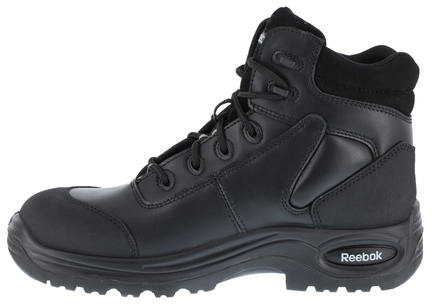 Image #4 - Reebok Men's Trainex 6" Lace-Up Work Boots - Composite Toe, Black, hi-res