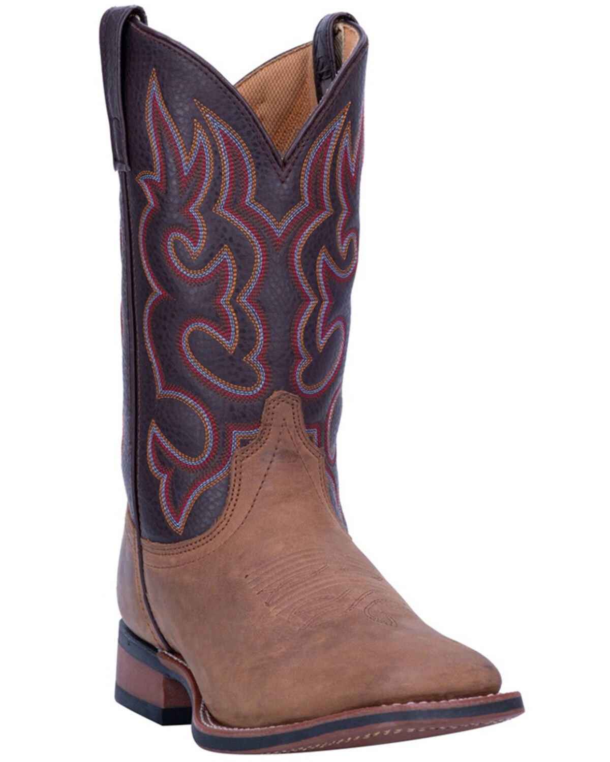 Laredo Men's Lodi Western Boots - Broad Square Toe, Taupe, hi-res