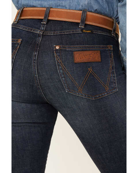 Image #4 - Wrangler Retro Women's Dark Wash High Rise Slim Stretch Bootcut Jeans , Dark Wash, hi-res