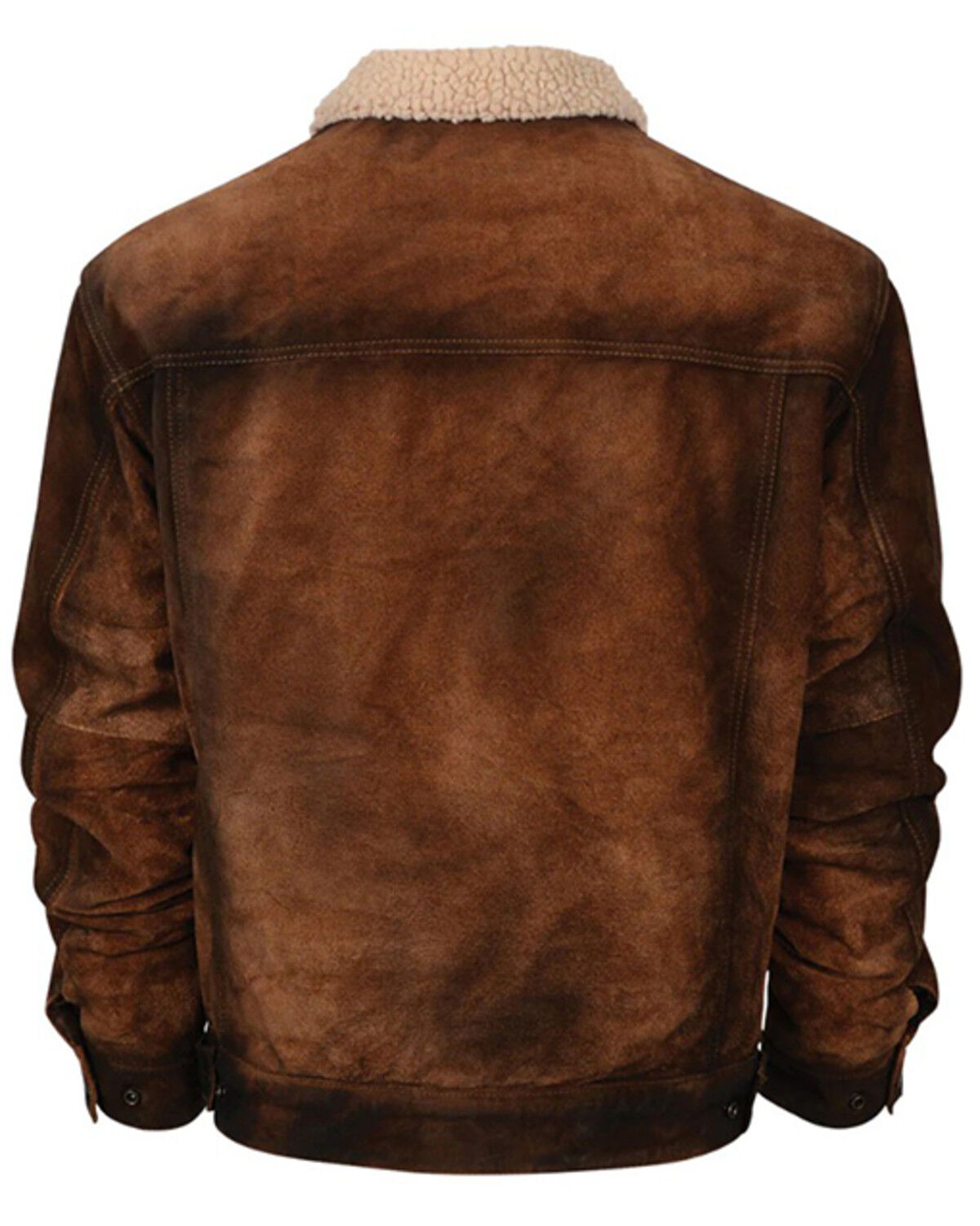 Image #2 - STS Ranchwear By Carroll Men's Cash Money Suede Sherpa Jacket, , hi-res