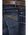 Image #4 - Wrangler 20X Boys' Dark Wash Dawn Stretch Slim Straight Jeans, Blue, hi-res