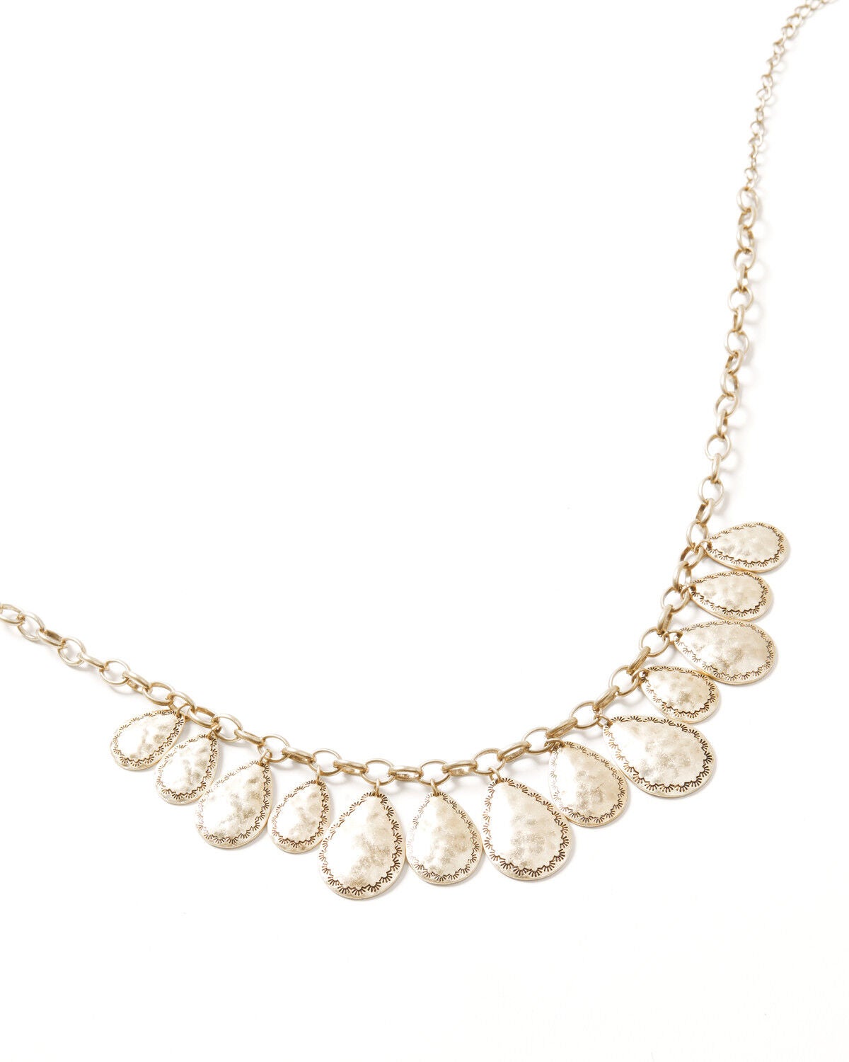 Shyanne Women's Western Romance Teardrop Statement Necklace, Gold, hi-res