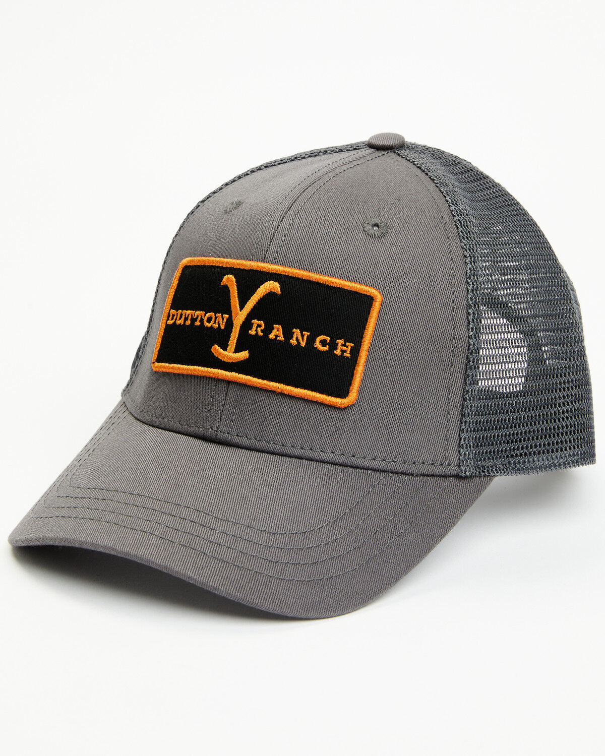 Image #1 - Paramount Network's Yellowstone Men's Dutton Ranch Logo Patch Ball Cap, Black, hi-res